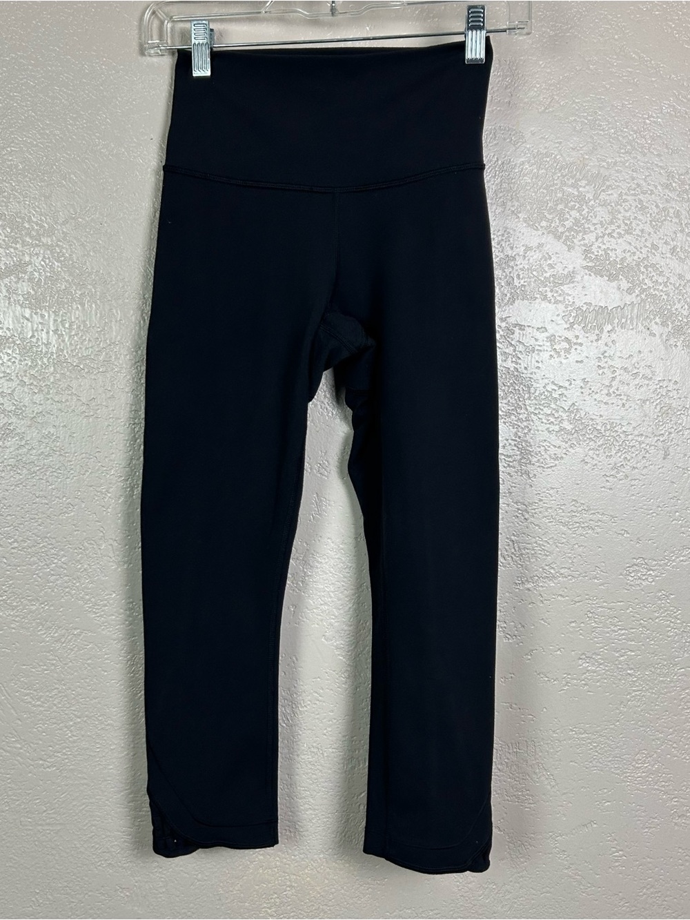 lululemon athletica Black Cropped High-Rise Leggings